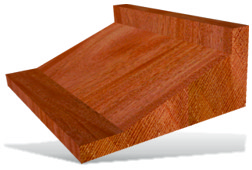 Classical cove router bit profile wood example